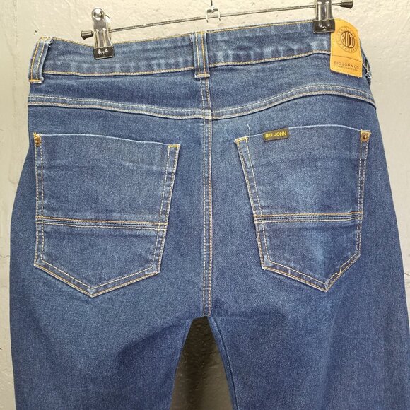 Big John Co Jeans Men Sz 28 Retro Denim Straight Leg Obscuro Medium Wash 31"x27" - Picture 10 of 16